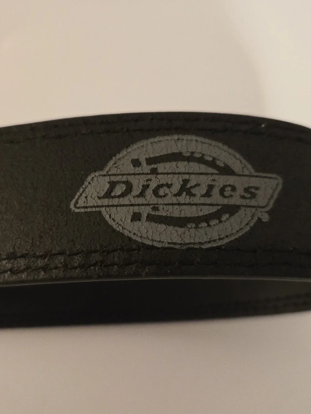 Dickies Mens Black Leather Belt 1.5